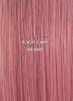 28" Straight Milkshake Pink With Dark Roots Synthetic Wig WIG302