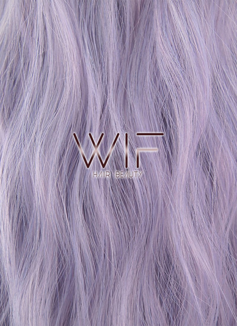 24" Wavy Purple With Dark Roots Synthetic Wig WIG312