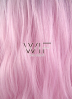 29" Wavy Pink With Dark Roots Synthetic Wig WIG314