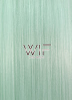 26" Straight Light Green Synthetic Wig WIG319