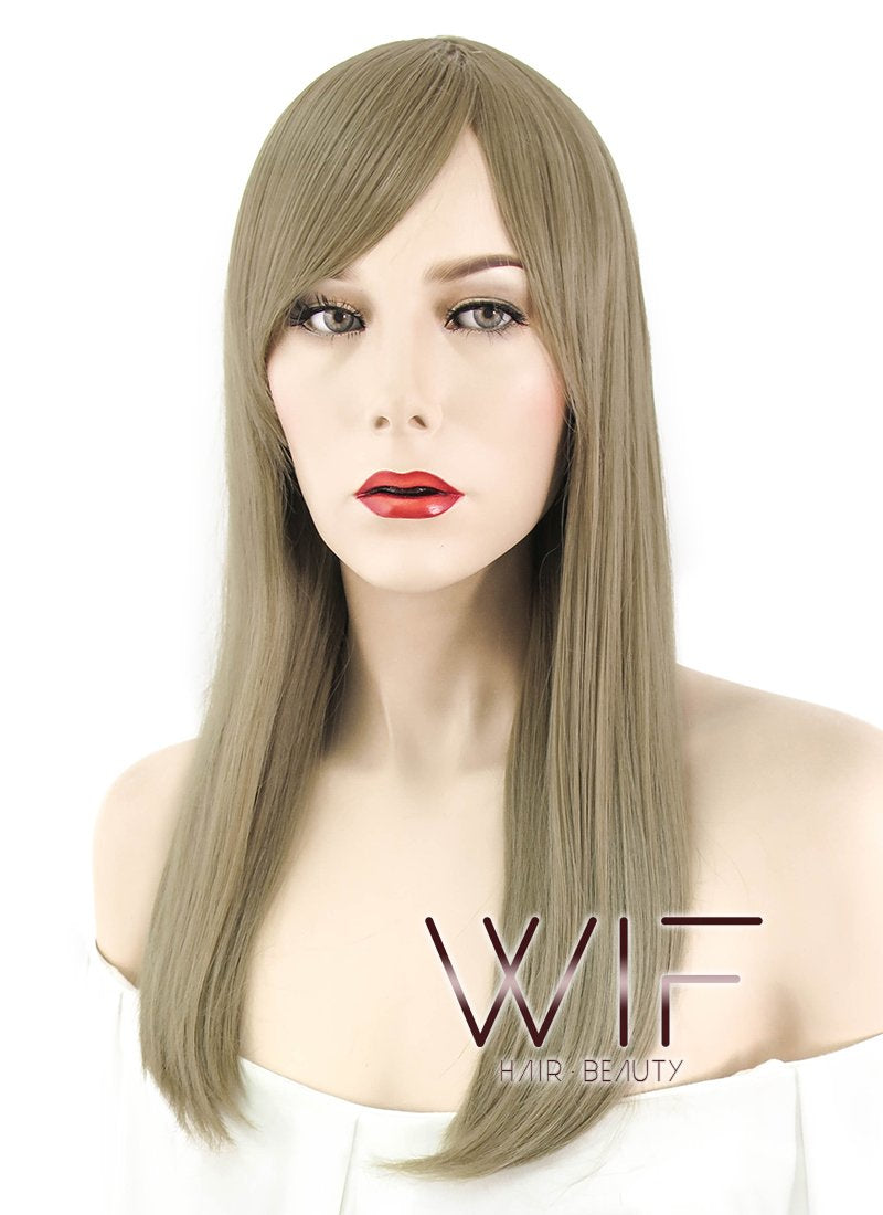 21" Straight Ash Blonde Synthetic Wig WIG325