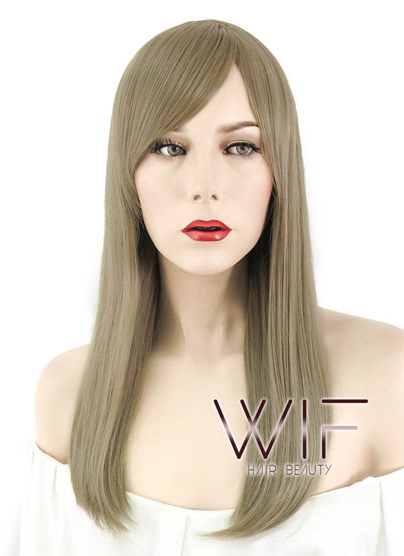 21" Straight Ash Blonde Synthetic Wig WIG325
