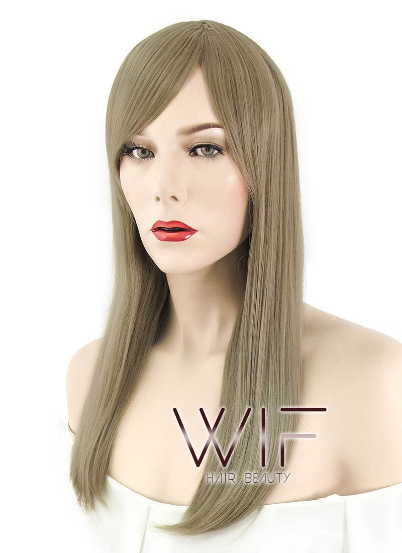 21" Straight Ash Blonde Synthetic Wig WIG325