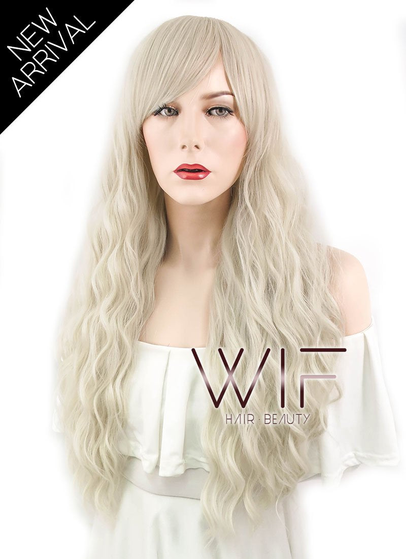 28" Wavy Light Blonde Synthetic Wig WIG327