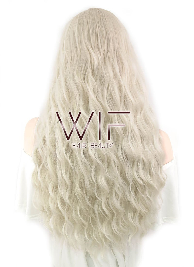 28" Wavy Light Blonde Synthetic Wig WIG327