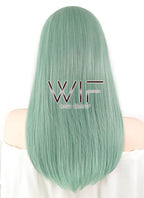 20" Straight Green Synthetic Wig WIG329
