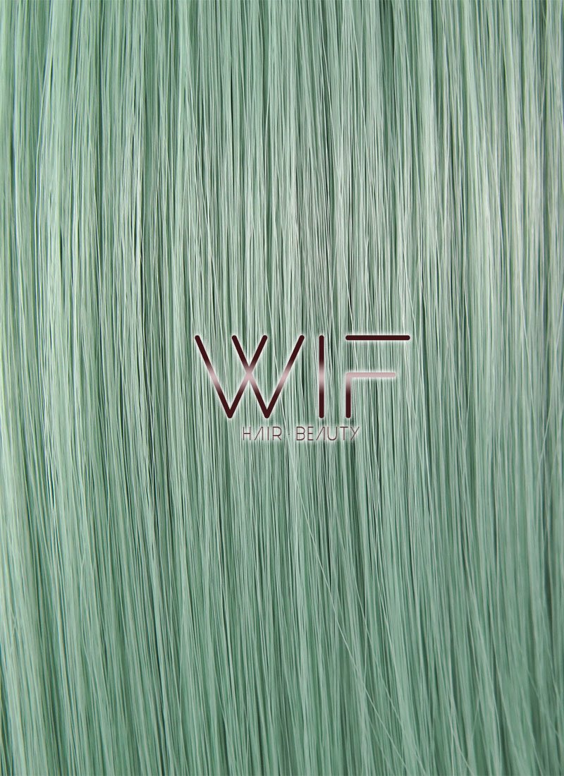 20" Straight Green Synthetic Wig WIG329
