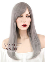 20" Straight Grey Synthetic Wig WIG331