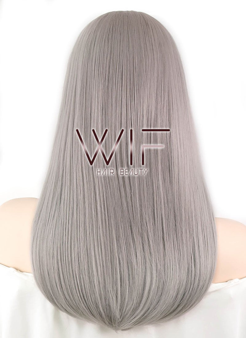 20" Straight Grey Synthetic Wig WIG331