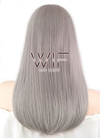 20" Straight Grey Synthetic Wig WIG331