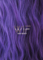 31" Wavy Two Tone Purple Split Color Synthetic Wig WIG343