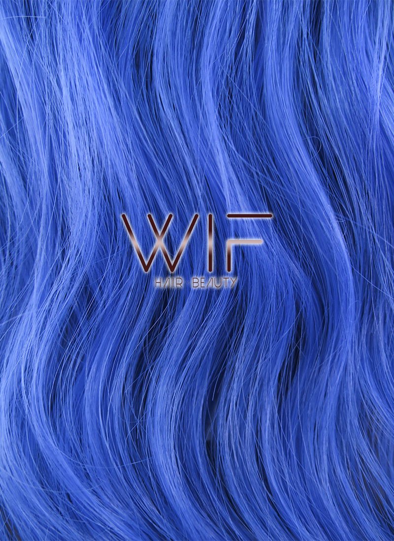 21" Wavy Blue Synthetic Wig WIG352