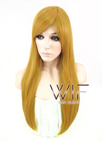 27" Straight Blonde Synthetic Wig ZB056