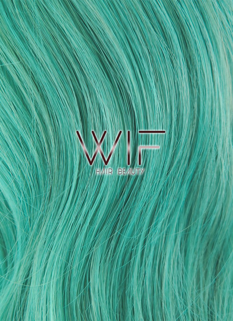 25" Wavy Turquoise Green Synthetic Wig ZB107
