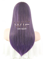 21" Straight Mixed Purple Synthetic Wig ZB234