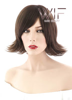 12" Straight Brown Synthetic Wig OM113