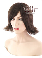 12" Straight Brown Synthetic Wig OM113
