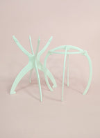 Collapsible White Plastic Wig Stand - wifhair