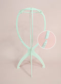 Collapsible White Plastic Wig Stand - wifhair