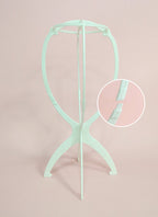 Collapsible White Plastic Wig Stand - wifhair