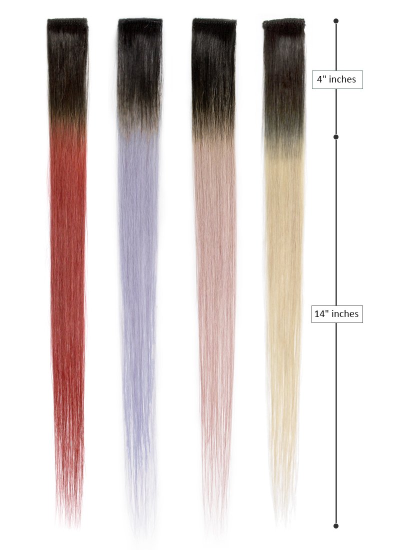 Clip-In Hair Streaks - 100% Natural Hair